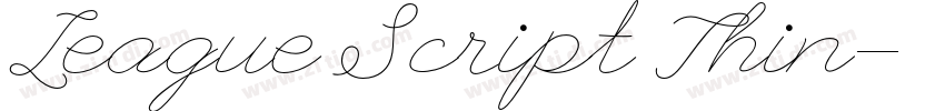 League Script Thin字体转换